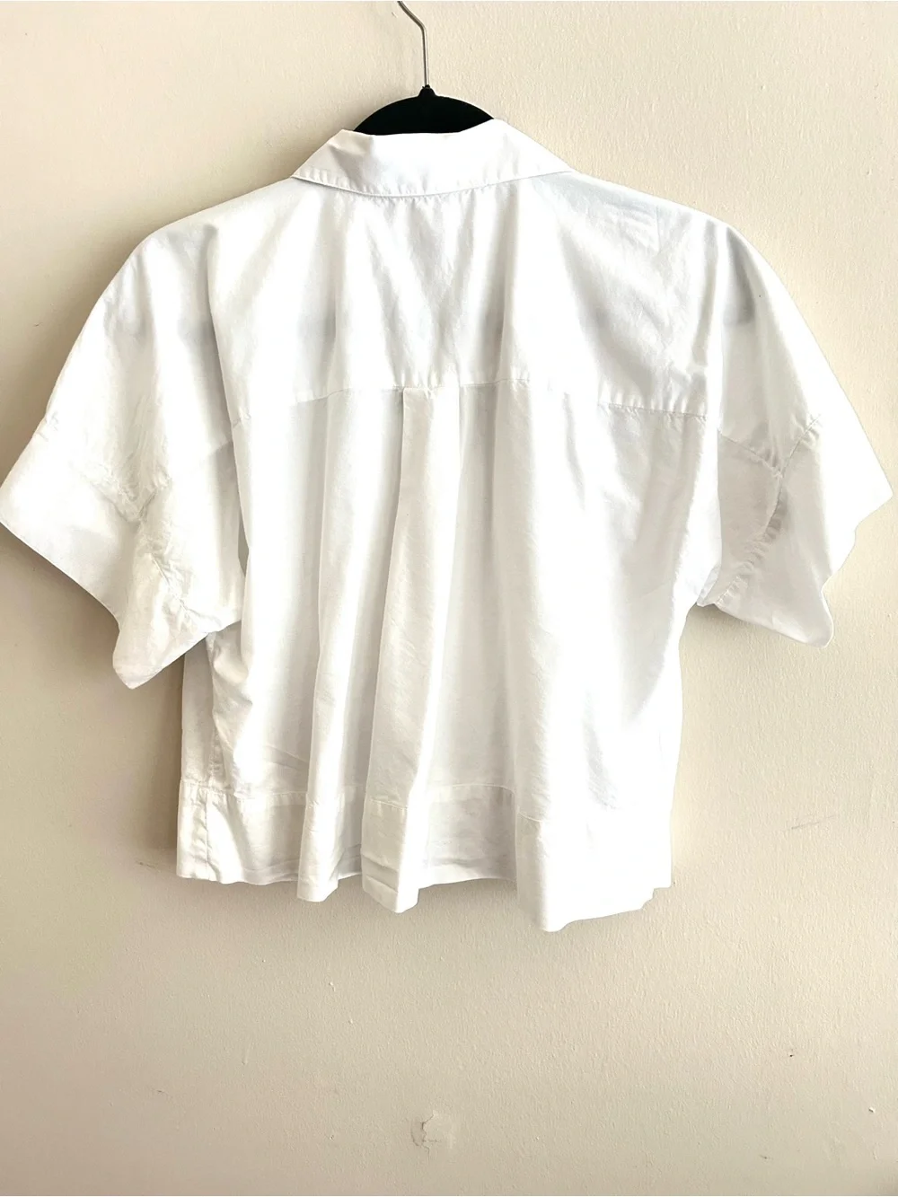 LOFT White Classic Collared Button-Down Shirt - Picture 2 of 5
